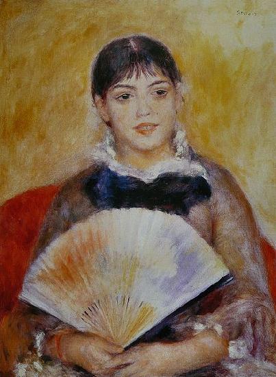 Pierre-Auguste Renoir Femme a leventail